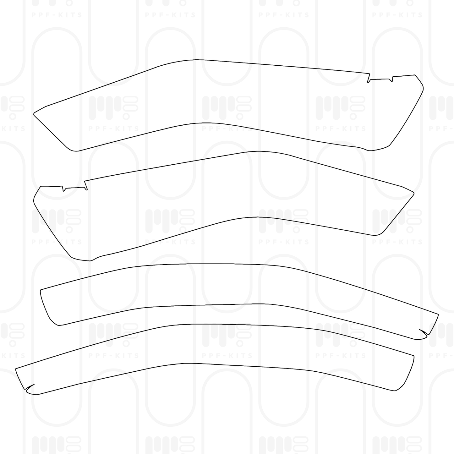 Voorgesneden PPF JEEP Wrangler 4 Door Rubicon X 2026