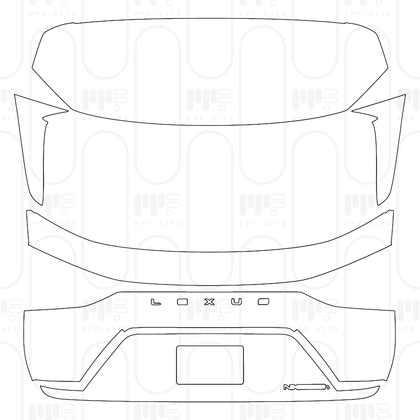 Voorgesneden PPF Lexus NX F-Sport 2026