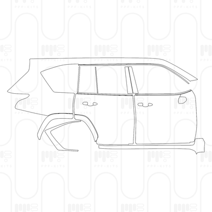 Voorgesneden PPF Lexus LX F-sport 2026