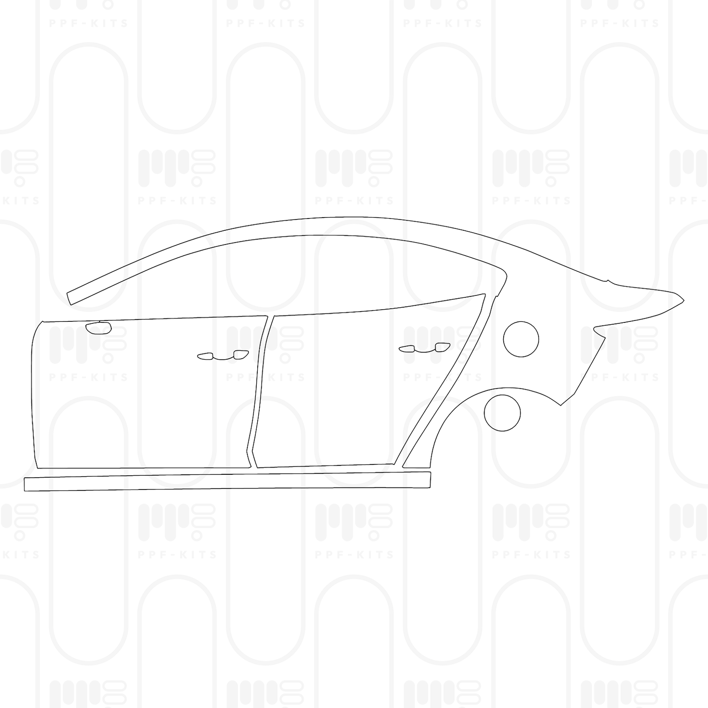 Voorgesneden PPF Mazda Axela (Mazda 3) Sedan 2026