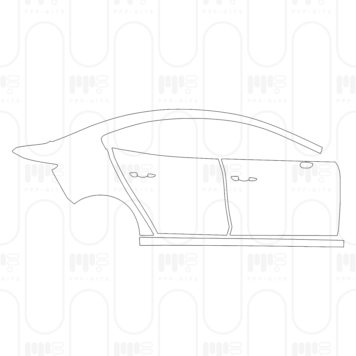 Voorgesneden PPF Mazda Axela (Mazda 3) Sedan 2026