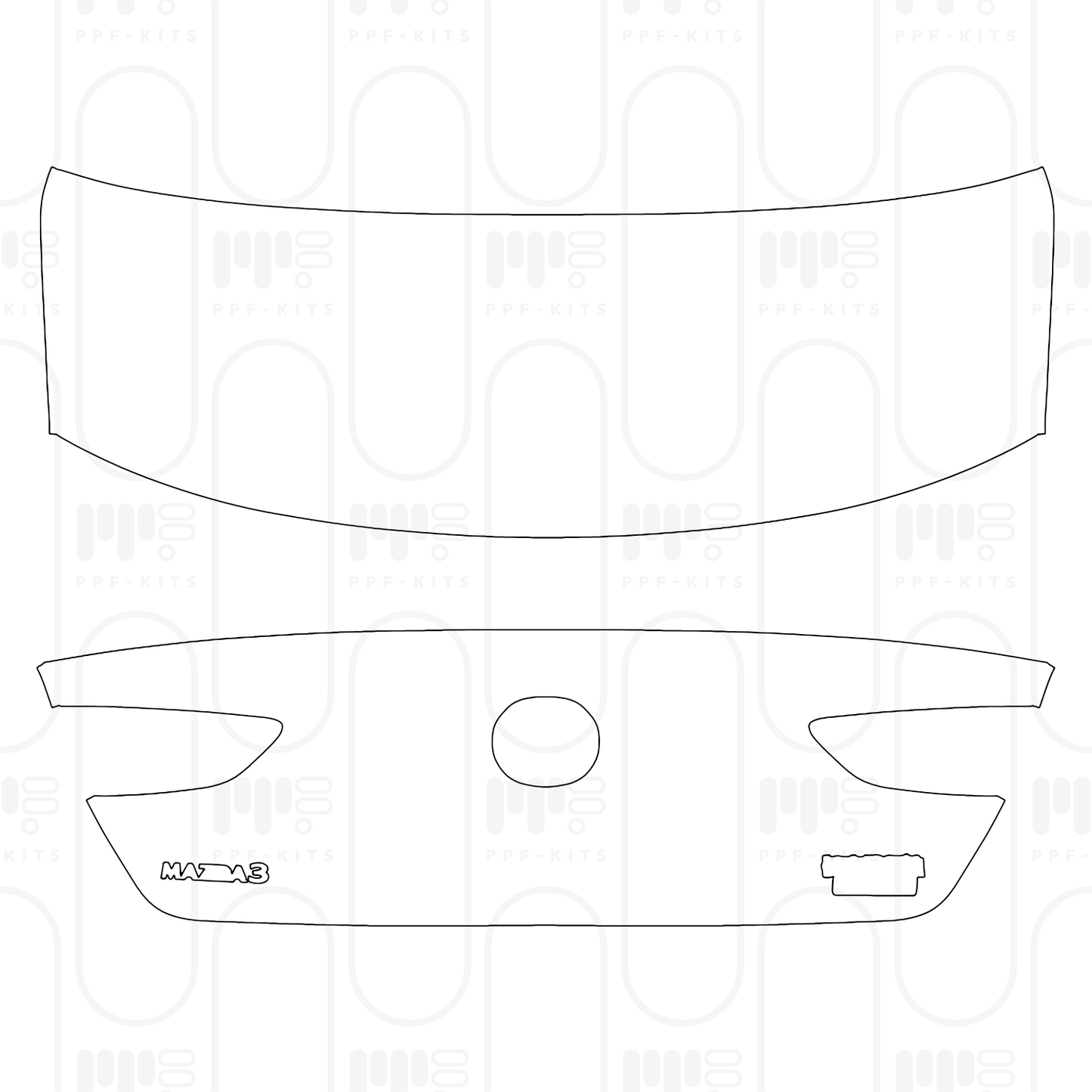 Voorgesneden PPF Mazda Axela (Mazda 3) Sedan 2026