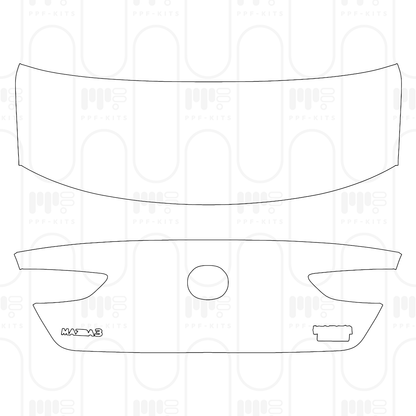 Voorgesneden PPF Mazda Axela (Mazda 3) Sedan 2026