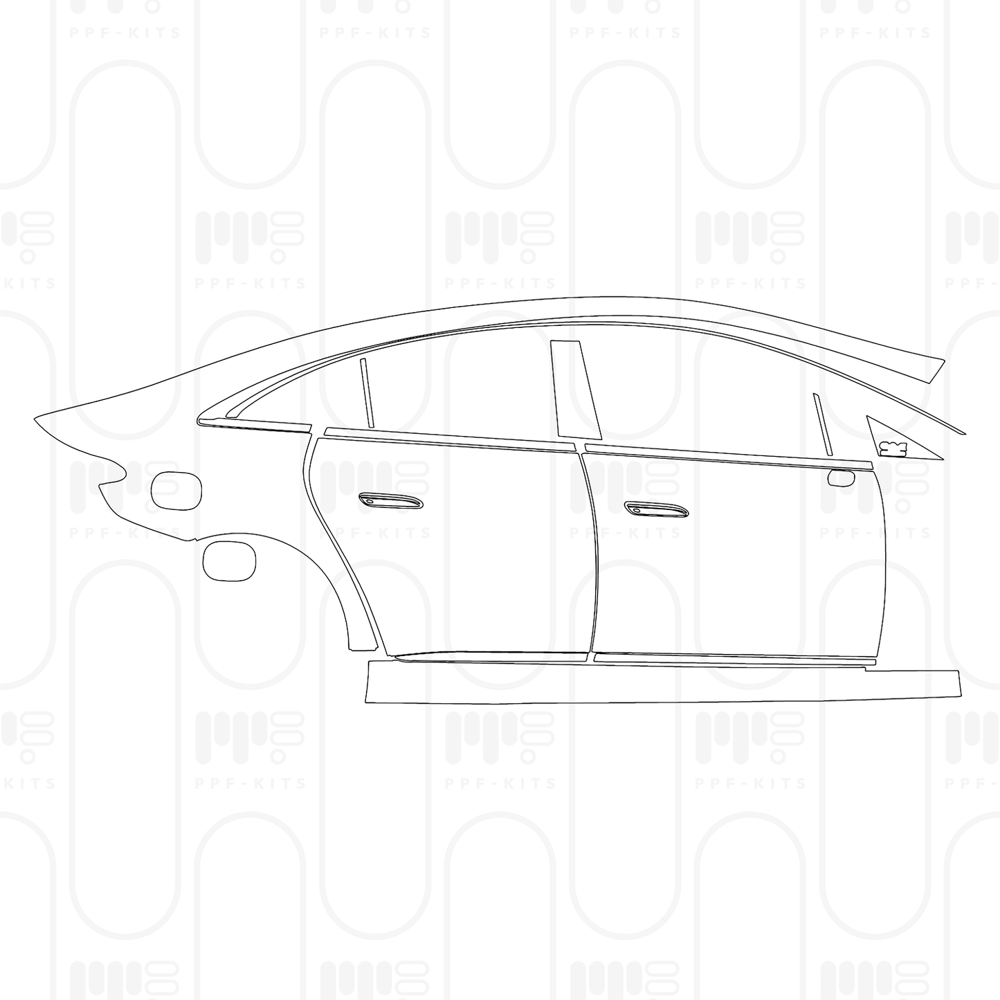 Voorgesneden PPF Mercedes-Benz EQE AMG 53 2026