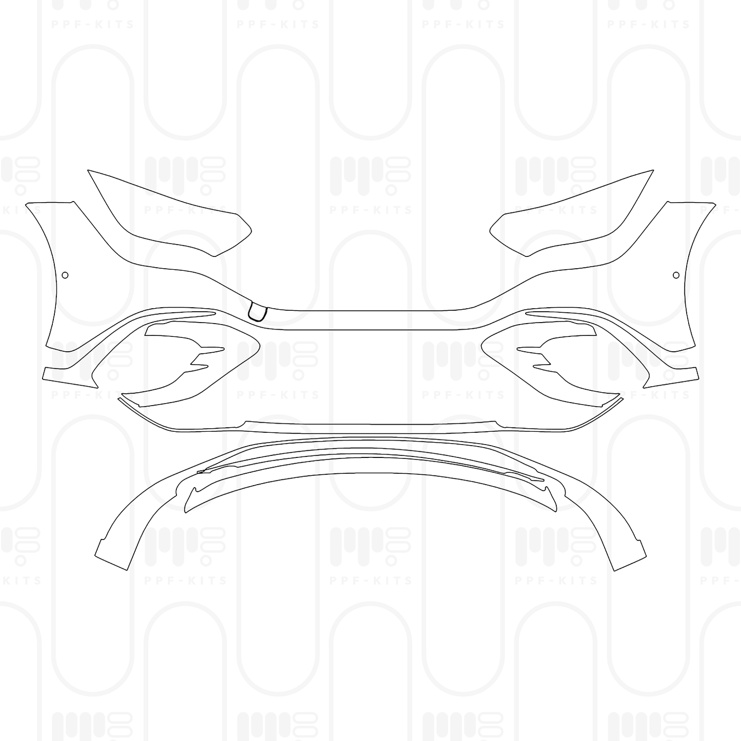 Voorgesneden PPF Mercedes-Benz EQE AMG 53 2026