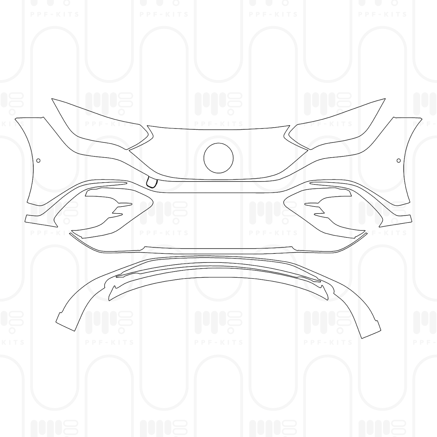 Voorgesneden PPF Mercedes-Benz EQE AMG Line 2026