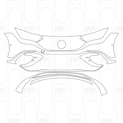 Voorgesneden PPF Mercedes-Benz EQE AMG Line 2026