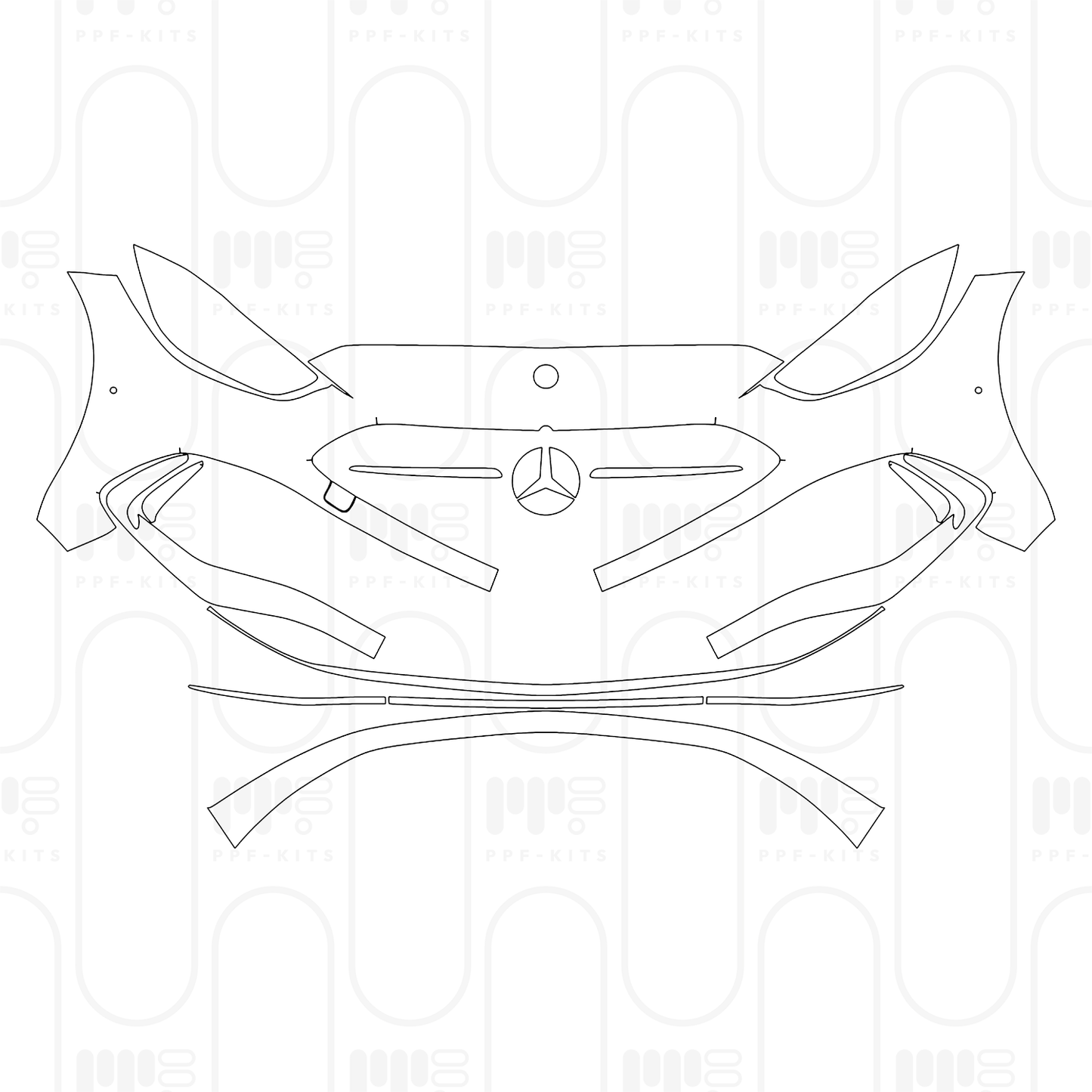 Voorgesneden PPF Mercedes-Benz C Class Sedan AMG Line Standard Wheelbase 2026