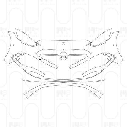 Voorgesneden PPF Mercedes-Benz C Class Sedan AMG Line Standard Wheelbase 2026