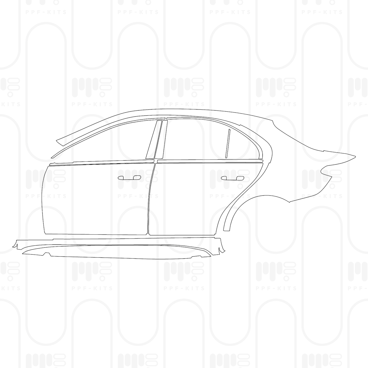 Voorgesneden PPF Mercedes-Benz C Class Sedan AMG Line Standard Wheelbase 2026