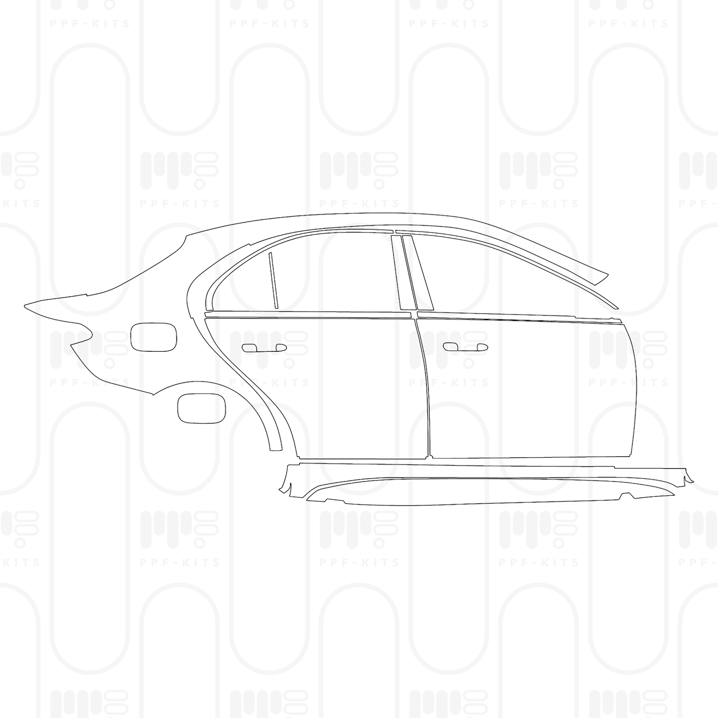 Voorgesneden PPF Mercedes-Benz C Class Sedan AMG Line Standard Wheelbase 2026