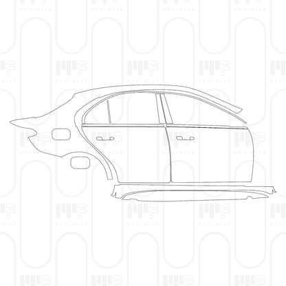 Voorgesneden PPF Mercedes-Benz C Class Sedan AMG Line Standard Wheelbase 2026