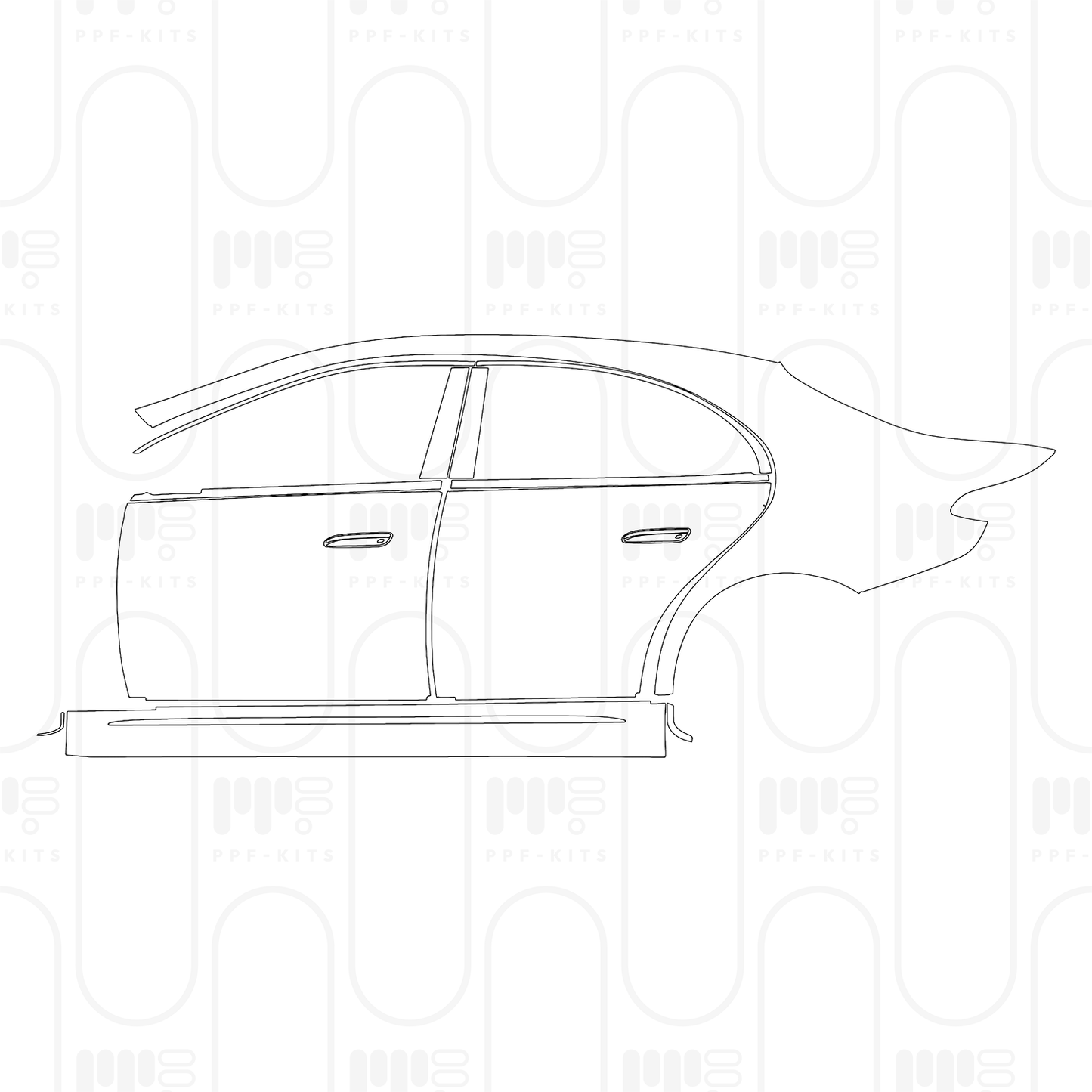 Voorgesneden PPF Mercedes-Benz E Class Sedan AMG-Line Standard Wheelbase 2026