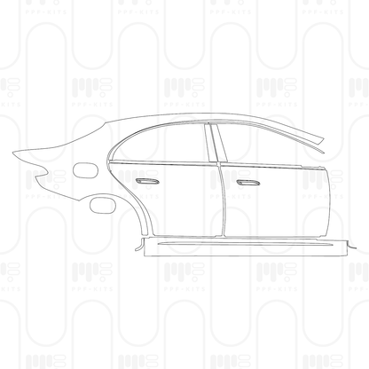 Voorgesneden PPF Mercedes-Benz E Class Sedan AMG-Line Standard Wheelbase 2026