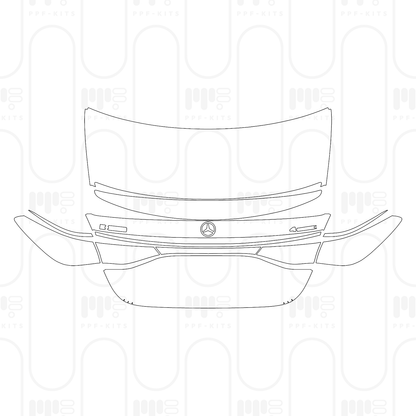 Voorgesneden PPF Mercedes-Benz E Class Sedan AMG-Line Standard Wheelbase 2026