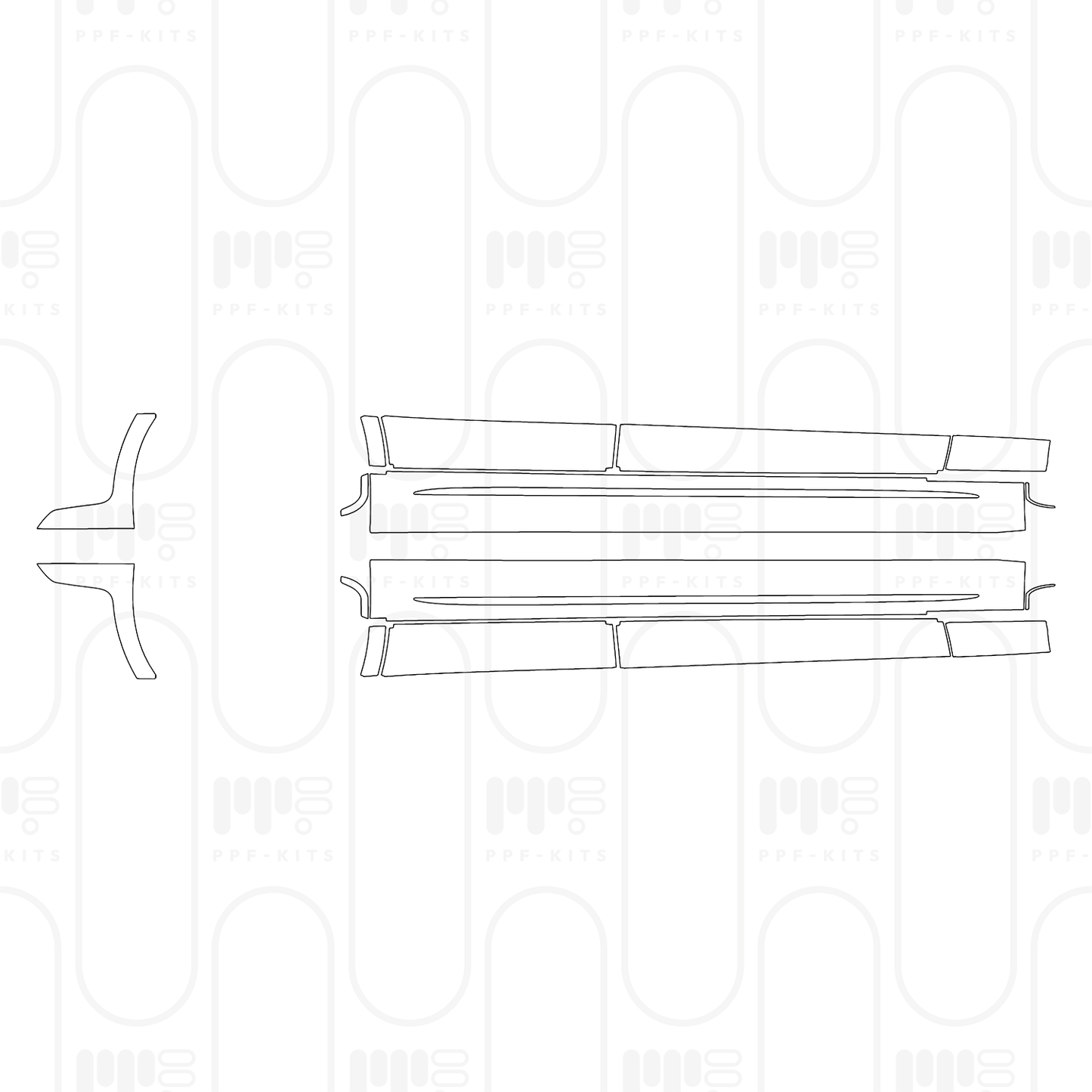 Voorgesneden PPF Mercedes-Benz E Class Sedan AMG-Line Standard Wheelbase 2026