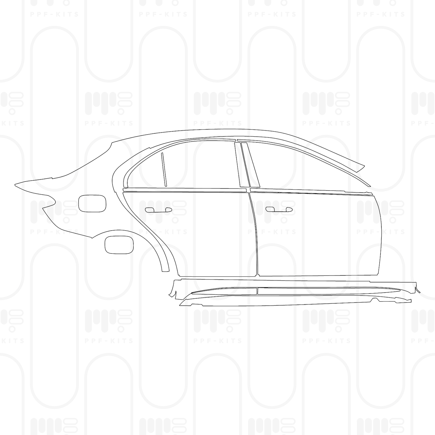 Voorgesneden PPF Mercedes-Benz C Class Sedan AMG C63 S e Performance 2026