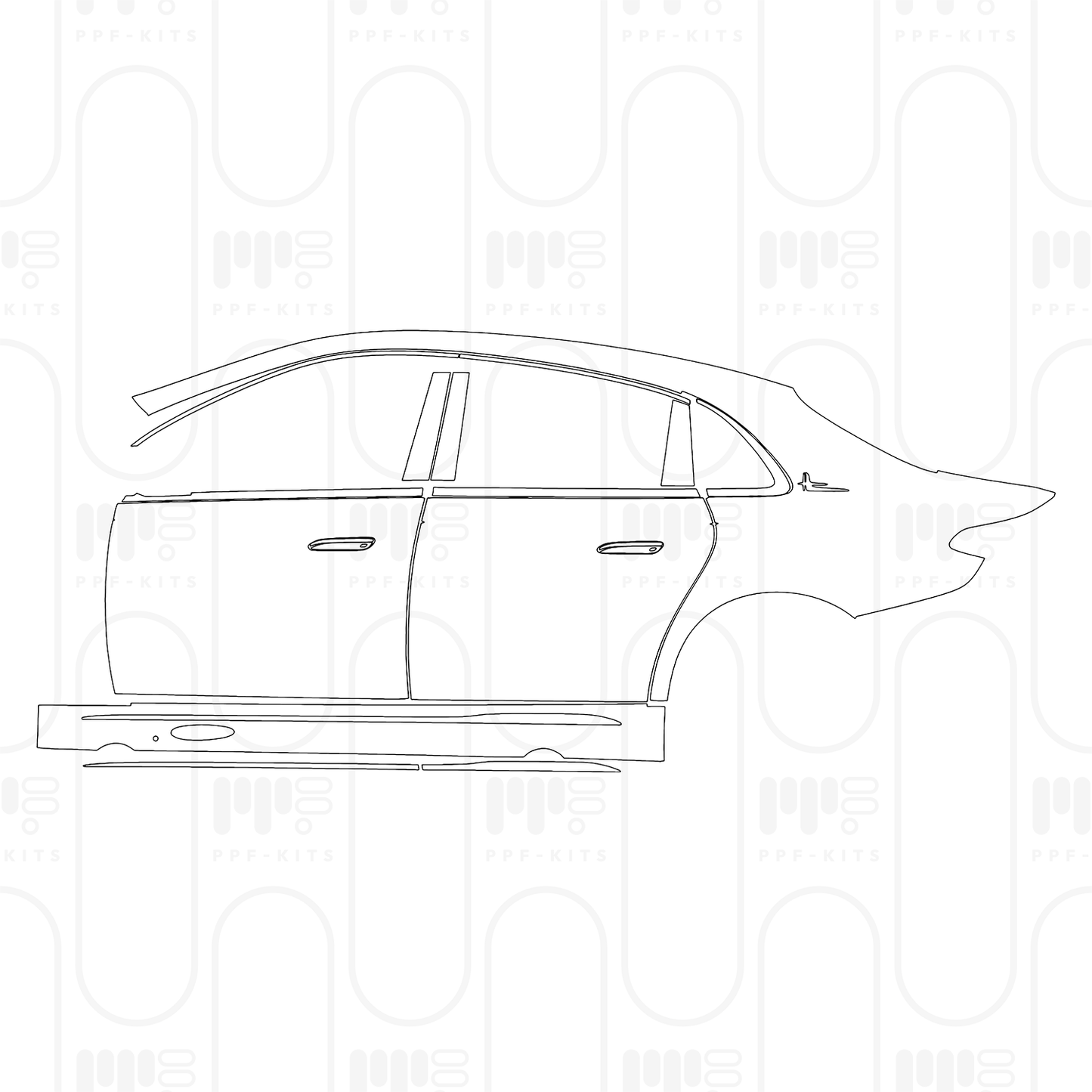 Voorgesneden PPF Mercedes-Benz E Class Sedan Luxury Extended Wheelbase 2026