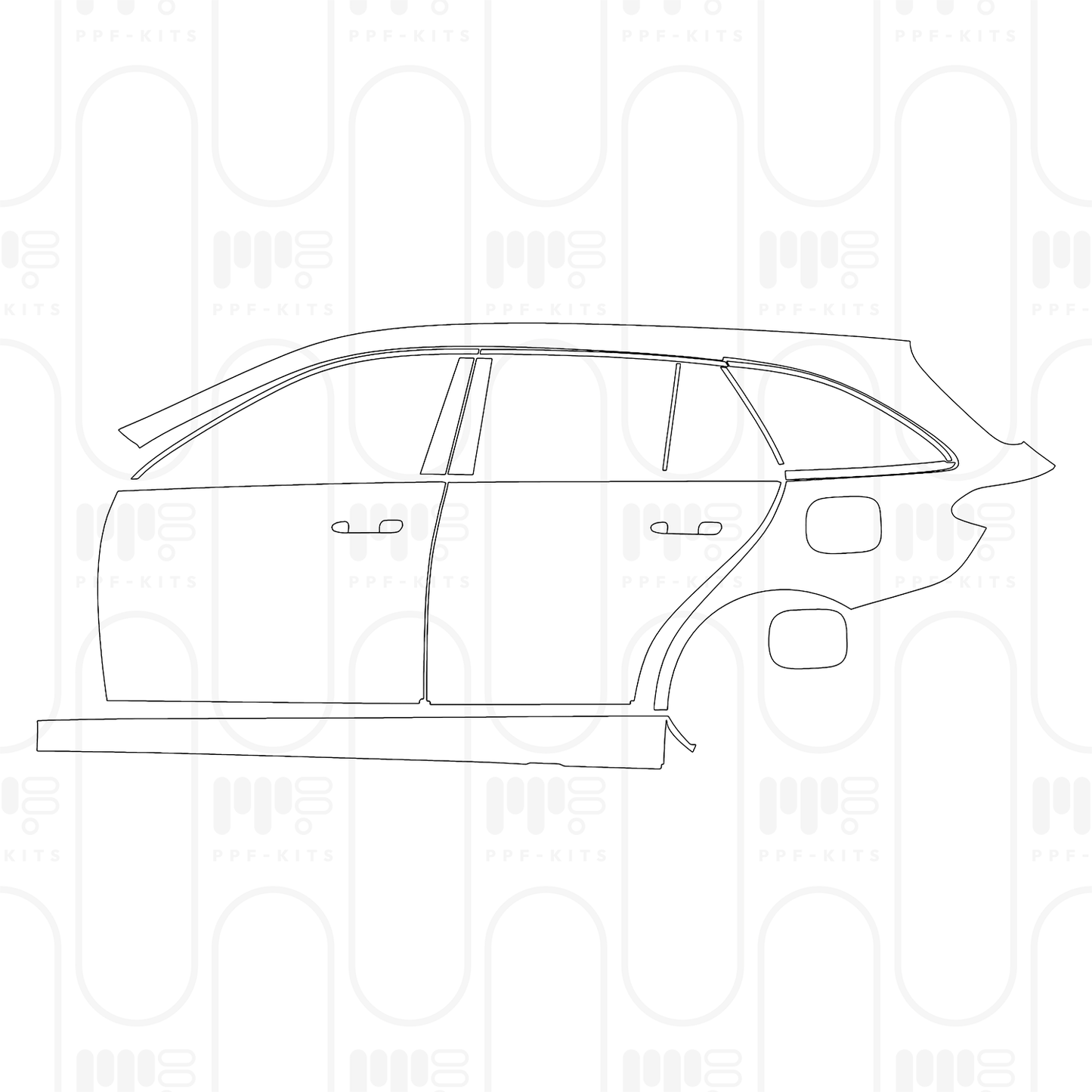 Voorgesneden PPF Mercedes-Benz C Class Estate Base 2026
