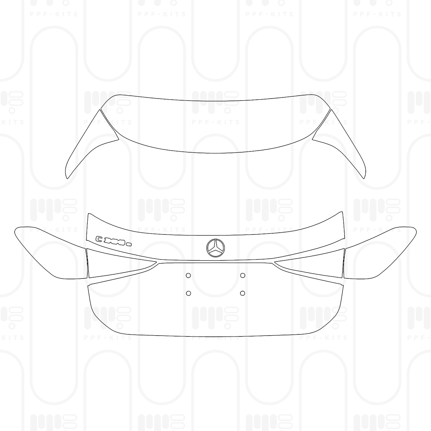 Voorgesneden PPF Mercedes-Benz C Class Estate Base 2026