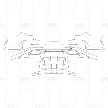 Voorgesneden PPF Mercedes-Benz C Class Estate AMG C63 S e Performance 2026
