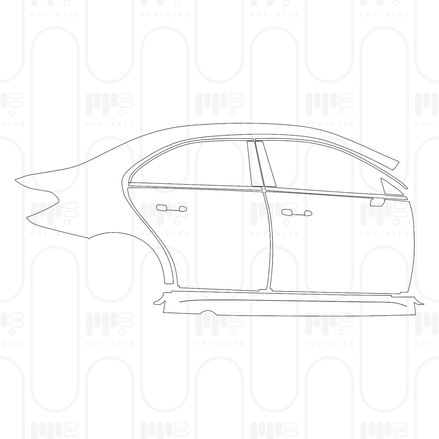 Voorgesneden PPF Mercedes-Benz A Class Sedan AMG Line Standard Wheelbase 2026