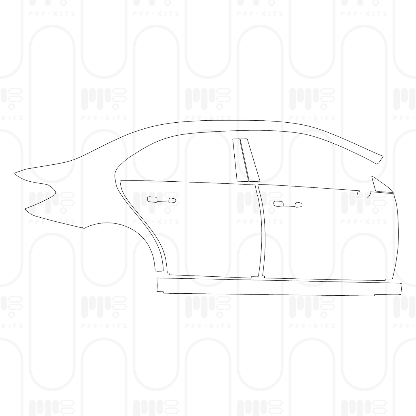 Voorgesneden PPF Mercedes-Benz A Class Sedan Base Extended Wheelbase (Chinese only) 2026