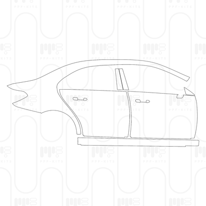 Voorgesneden PPF Mercedes-Benz A Class Sedan Base Extended Wheelbase (Chinese only) 2026