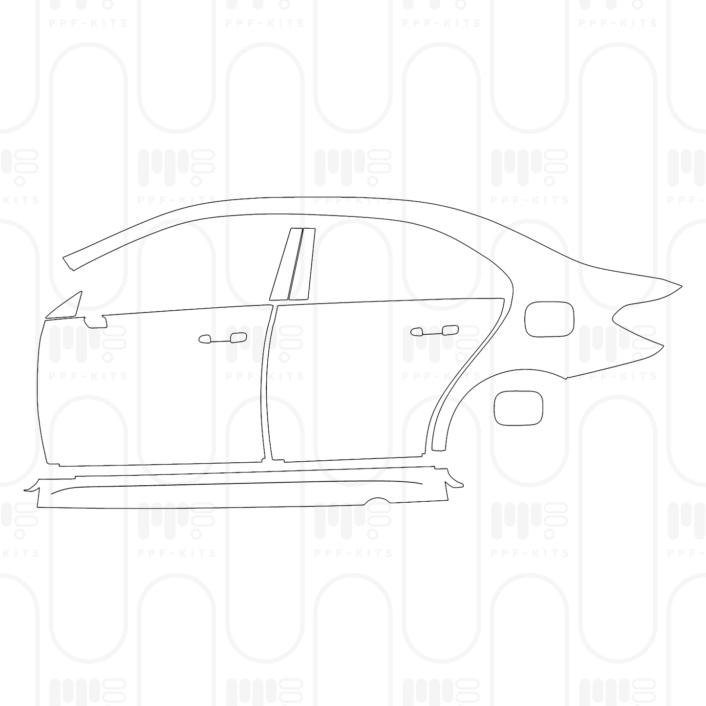 Voorgesneden PPF Mercedes-Benz A Class Sedan AMG Line Extended Wheelbase (Chinese only) 2026