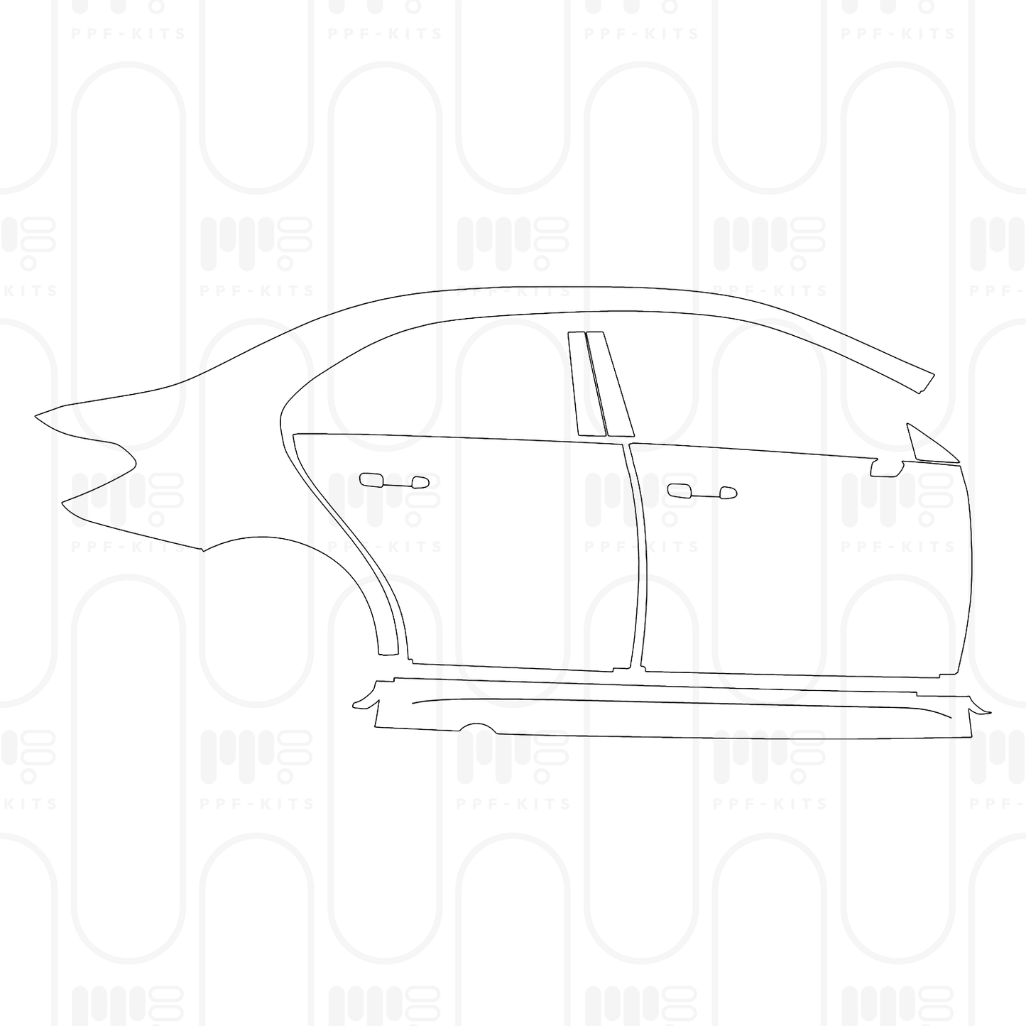 Voorgesneden PPF Mercedes-Benz A Class Sedan AMG Line Extended Wheelbase (Chinese only) 2026
