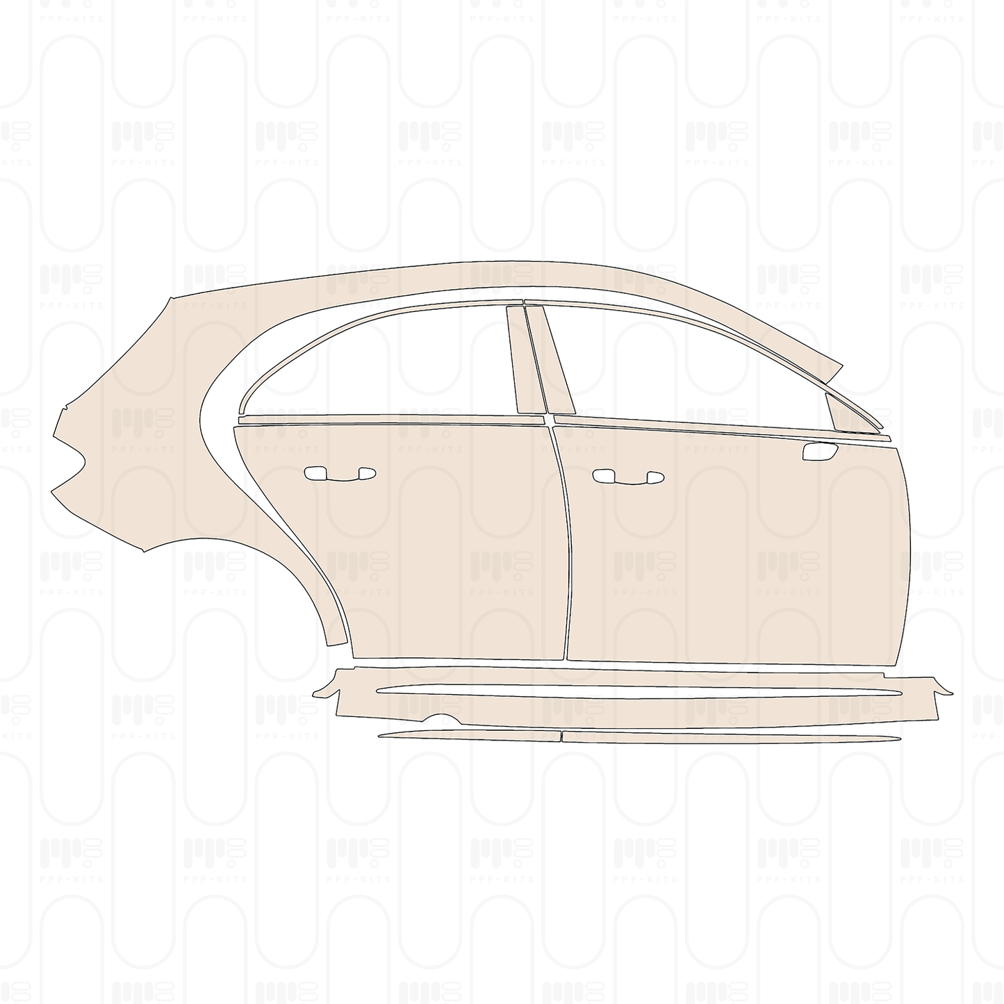 Voorgesneden PPF Mercedes-Benz A Class Hatchback AMG A 35 2026