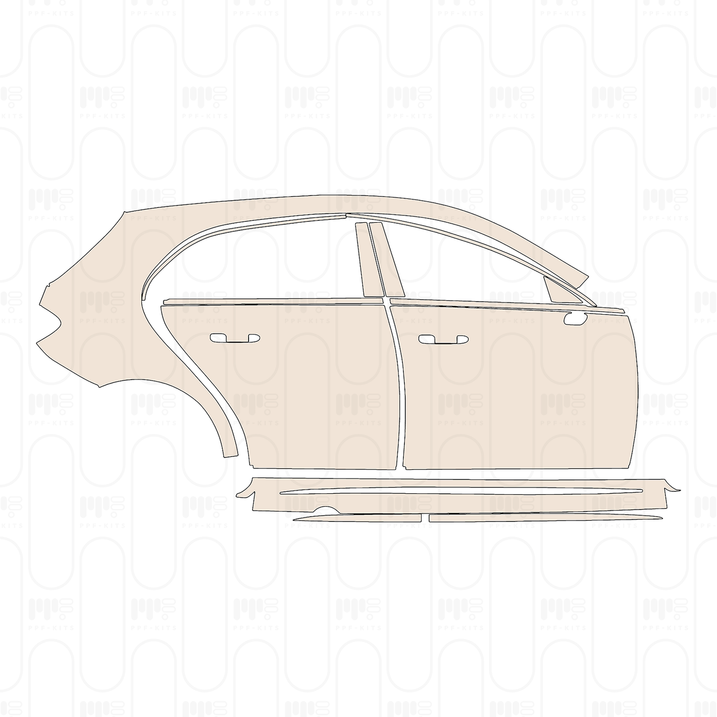 Voorgesneden PPF Mercedes-Benz A Class Hatchback AMG A 45 2026