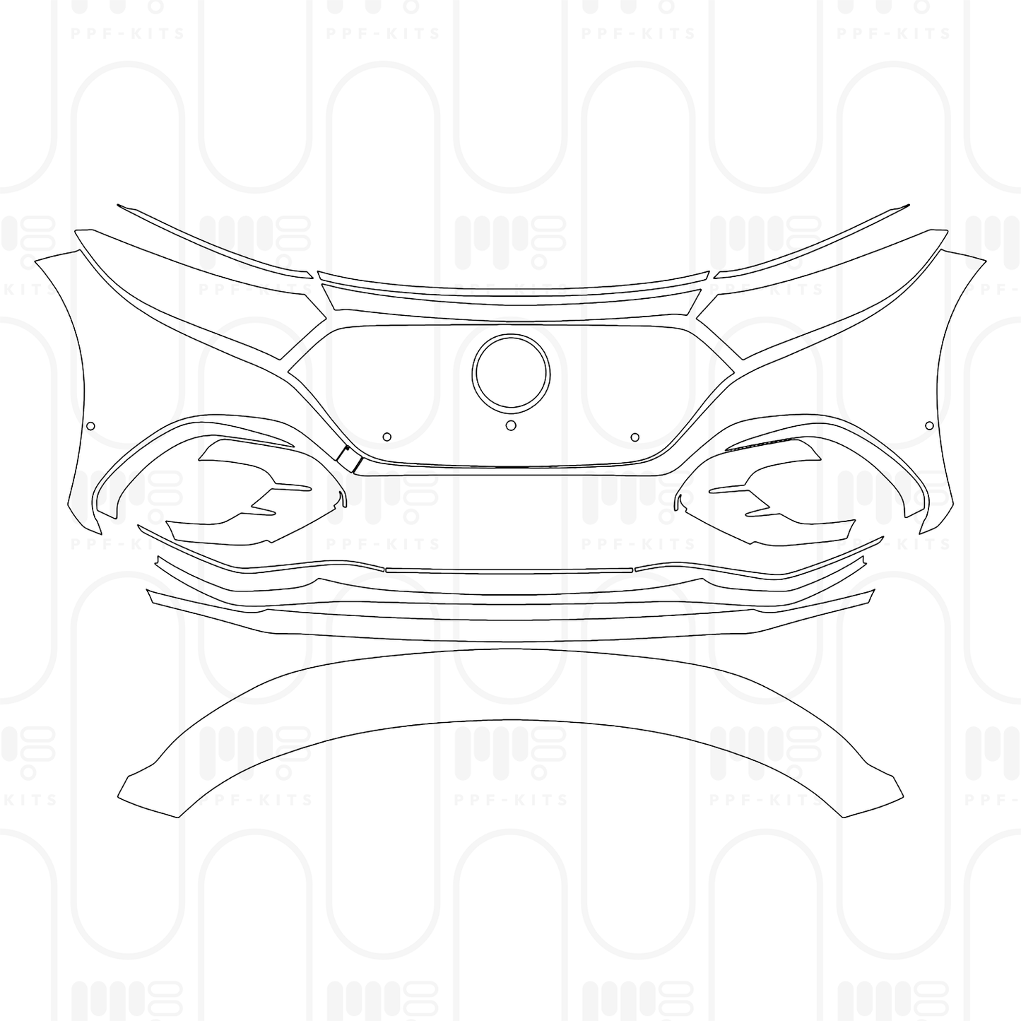 Voorgesneden PPF Mercedes-Benz EQS SUV 580 4MATIC 2026