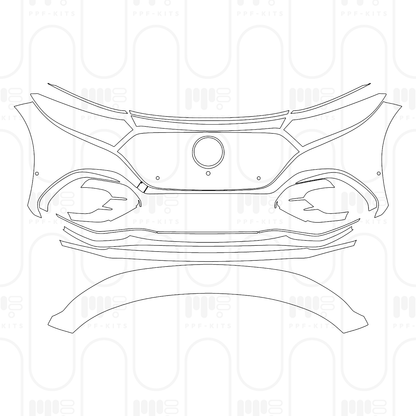 Voorgesneden PPF Mercedes-Benz EQS SUV 580 4MATIC 2026