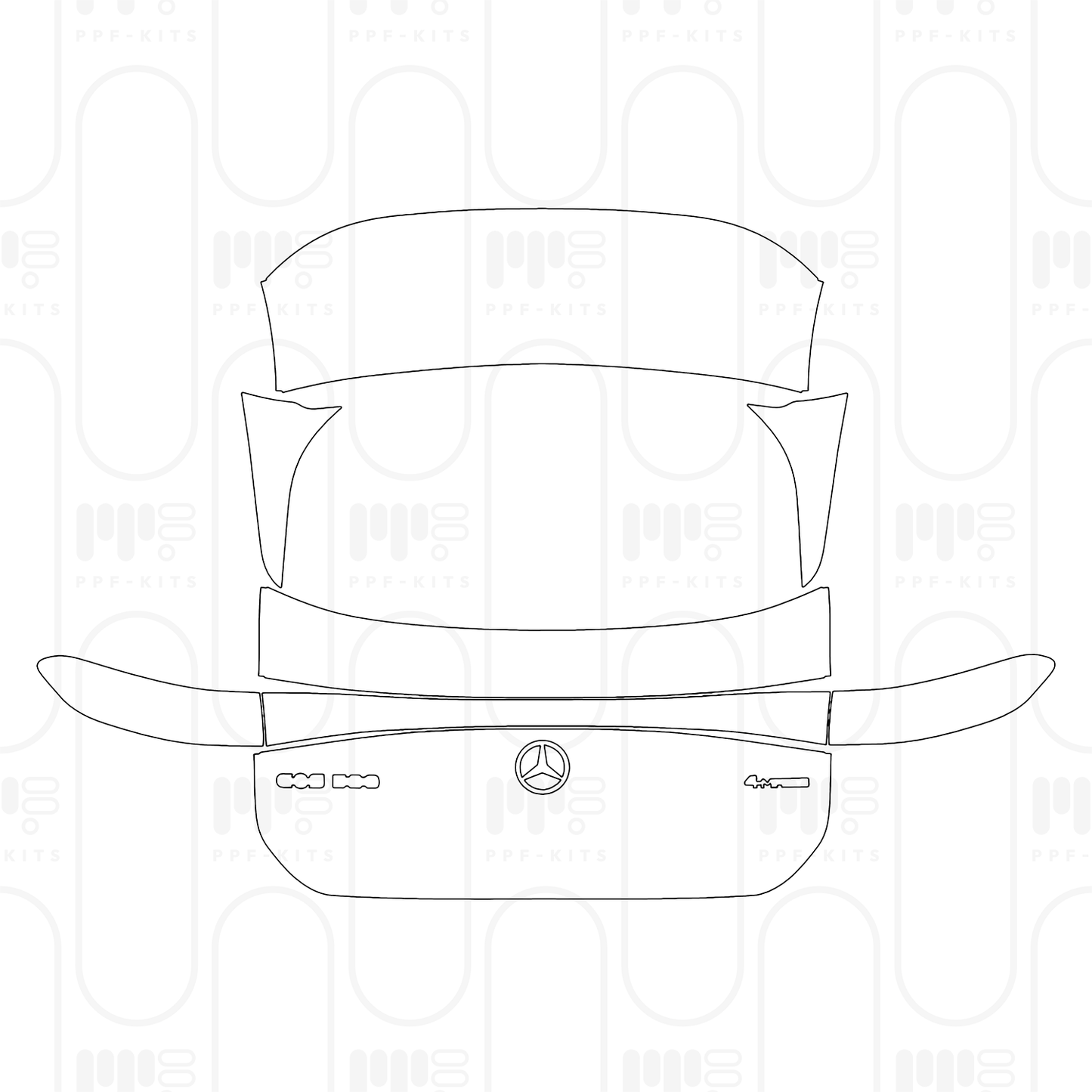 Voorgesneden PPF Mercedes-Benz EQS SUV 580 4MATIC 2026