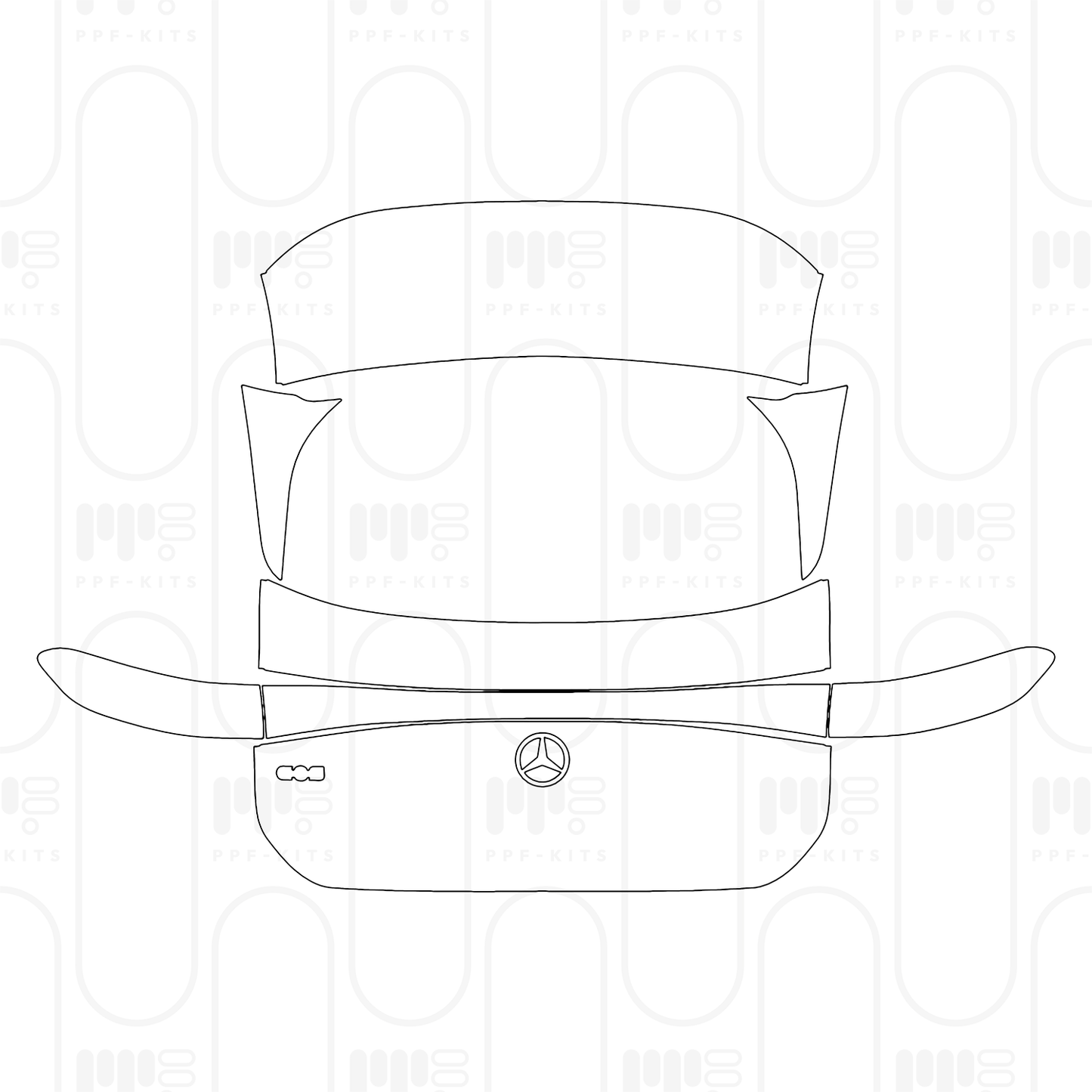 Voorgesneden PPF Mercedes-Benz EQS SUV 450+ 2026