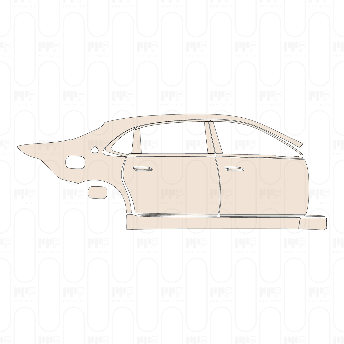 Voorgesneden PPF Mercedes-Benz Maybach S Class S480 2026