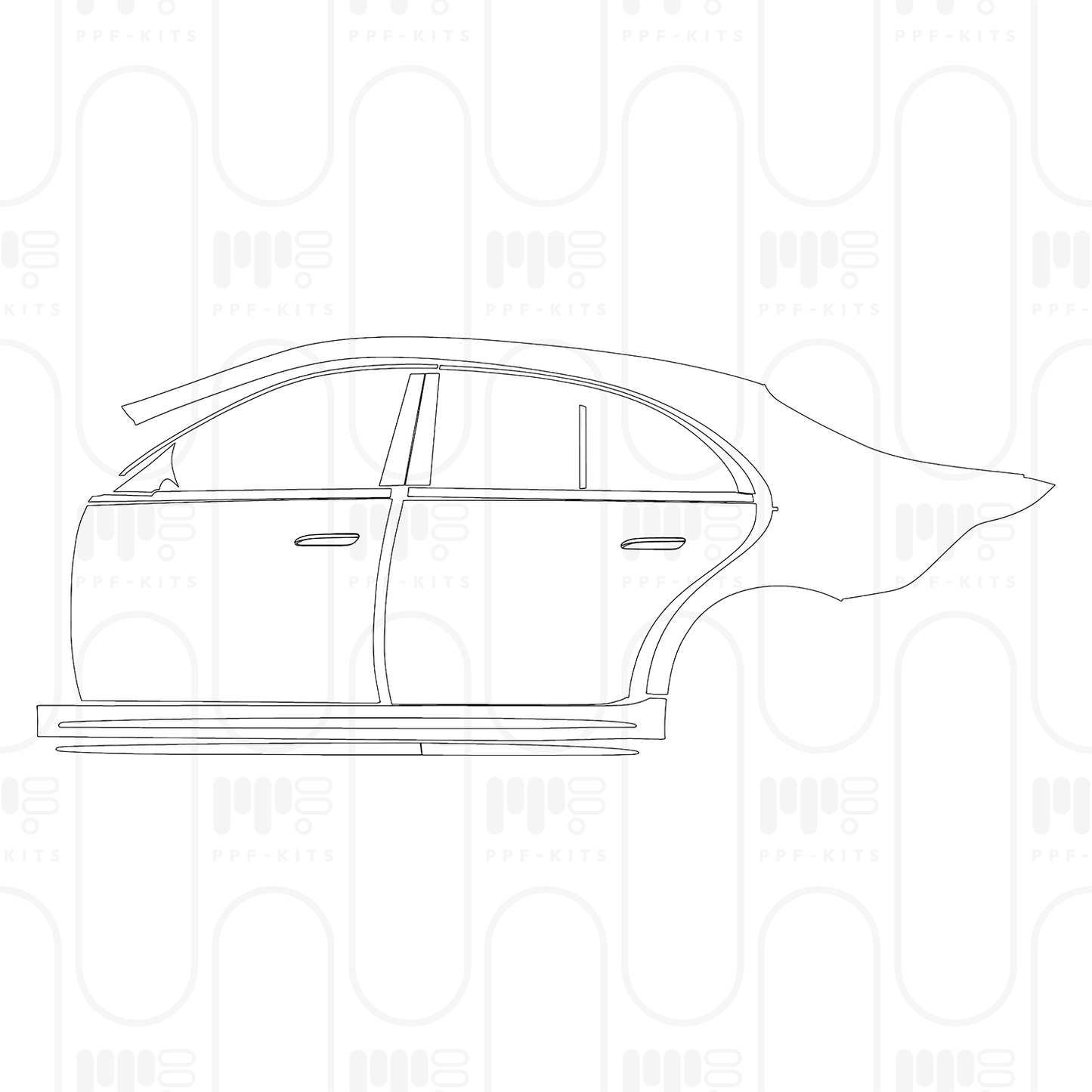 Voorgesneden PPF Mercedes-Benz S Class Sedan AMG Line Extended Wheelbase 2026