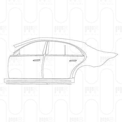 Voorgesneden PPF Mercedes-Benz S Class Sedan AMG Line Extended Wheelbase 2026