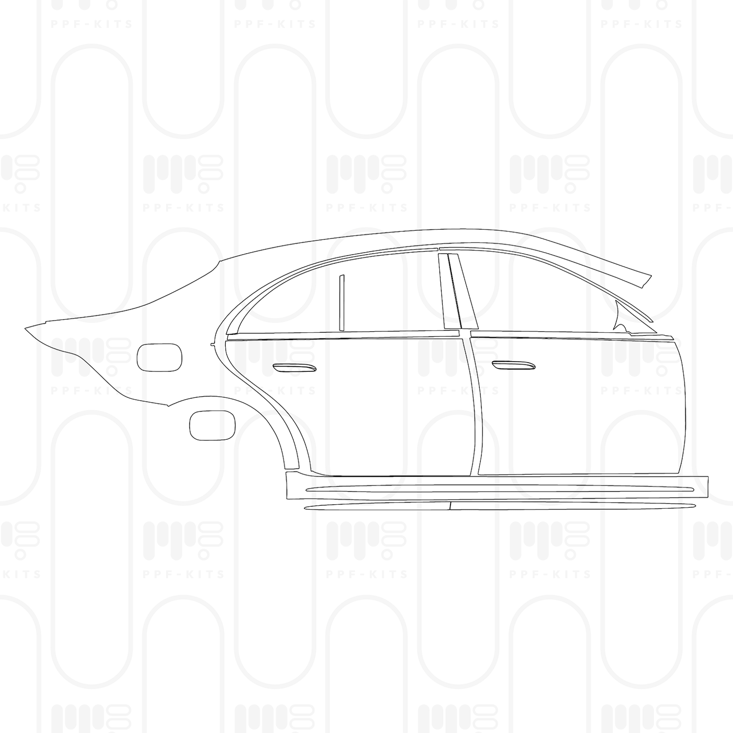 Voorgesneden PPF Mercedes-Benz S Class Sedan AMG Line Extended Wheelbase 2026