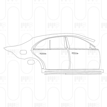 Voorgesneden PPF Mercedes-Benz S Class Sedan AMG Line Extended Wheelbase 2026