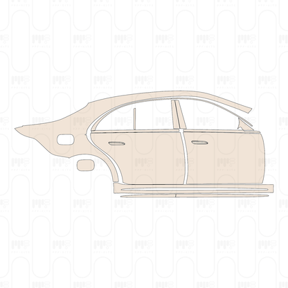 Voorgesneden PPF Mercedes-Benz S Class Sedan AMG Line Extended Wheelbase 2026