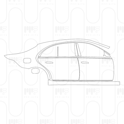 Voorgesneden PPF Mercedes-Benz S Class Sedan Base Extended Wheelbase 2026