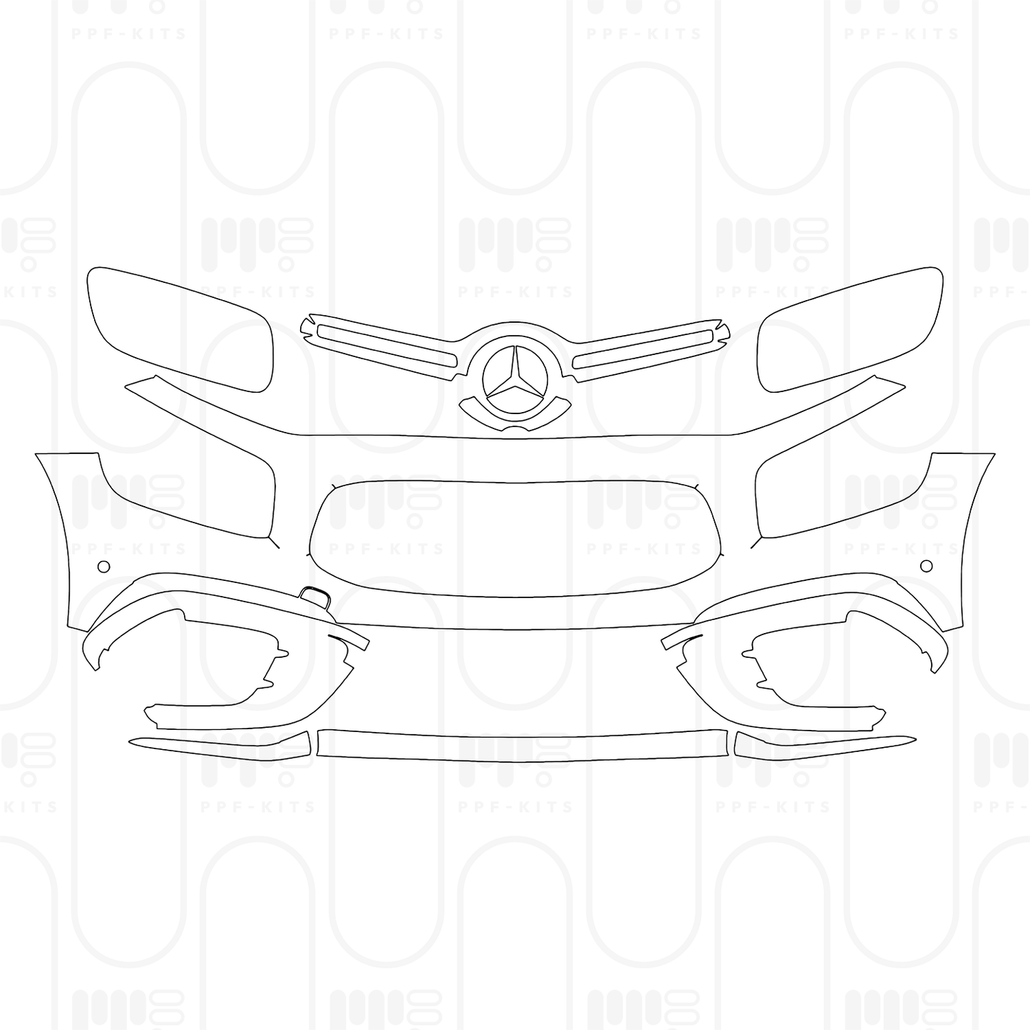 Voorgesneden PPF Mercedes-Benz GLB AMG Line 2026