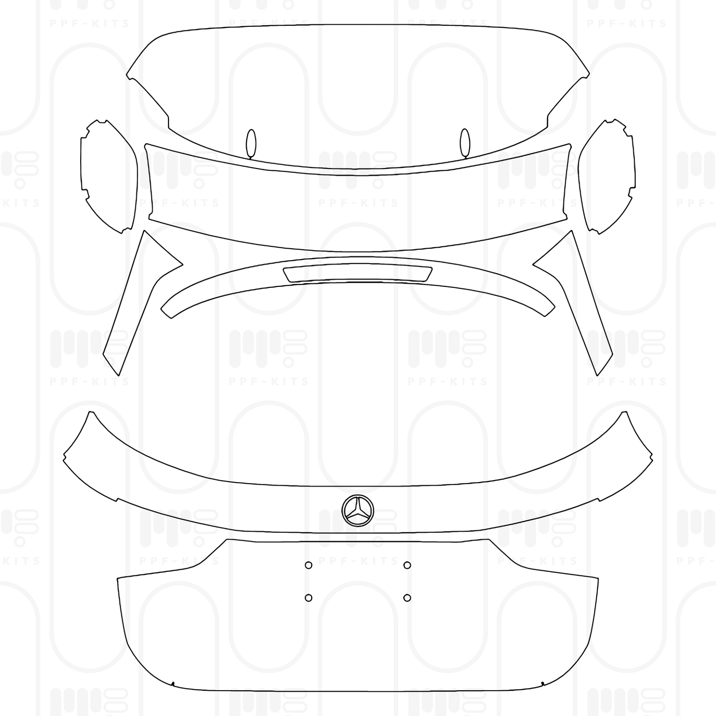 Voorgesneden PPF Mercedes-Benz GLA AMG GLA 45 2026