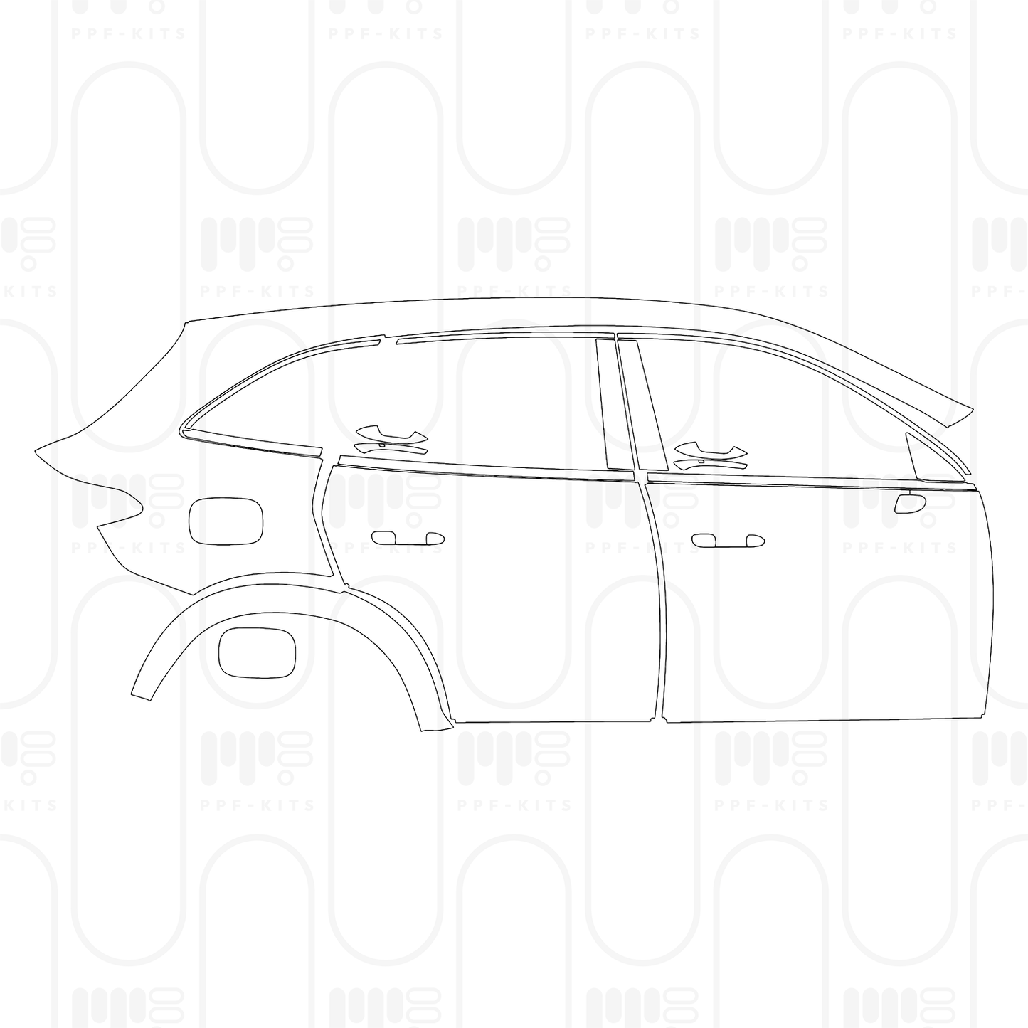Voorgesneden PPF Mercedes-Benz GLC SUV AMG GLC43 2026