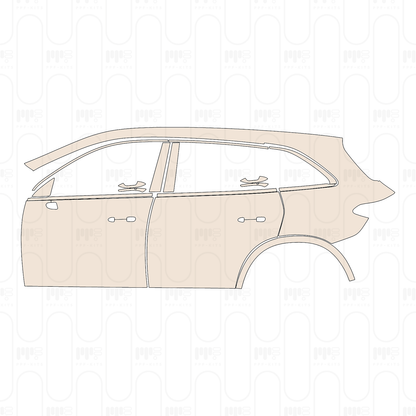 Voorgesneden PPF Mercedes-Benz GLC SUV Extended Wheelbase (GLC L) Base 2026
