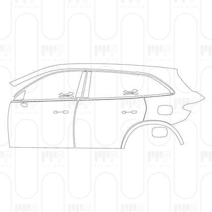 Voorgesneden PPF Mercedes-Benz GLC SUV Extended Wheelbase (GLC L) Base 2026