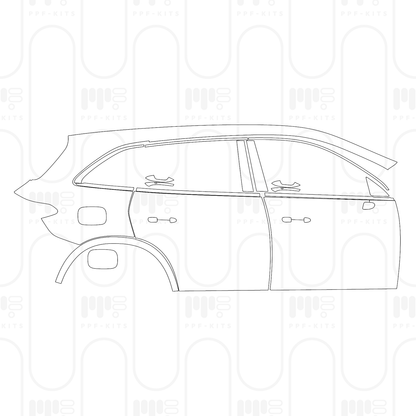 Voorgesneden PPF Mercedes-Benz GLC SUV Extended Wheelbase (GLC L) Base 2026