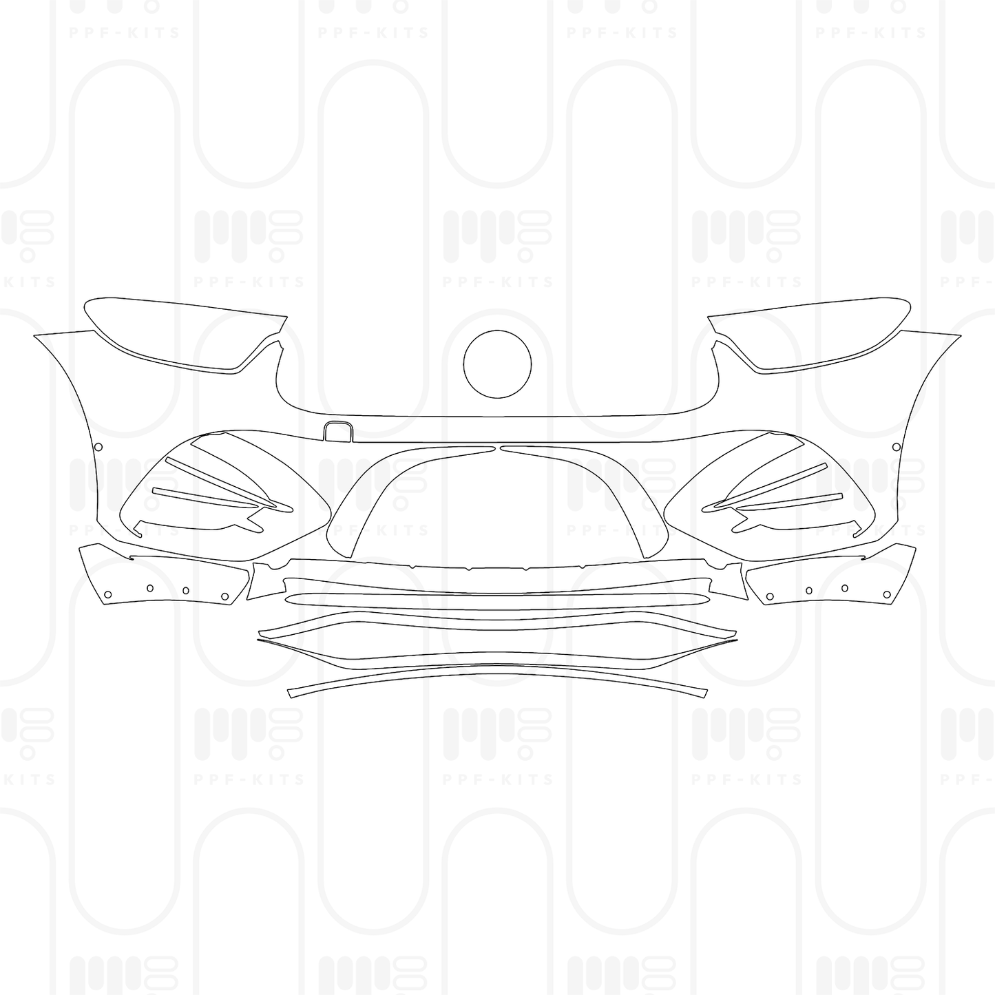 Voorgesneden PPF Mercedes-Benz GLC SUV AMG GLC 63 S e Performance 2026